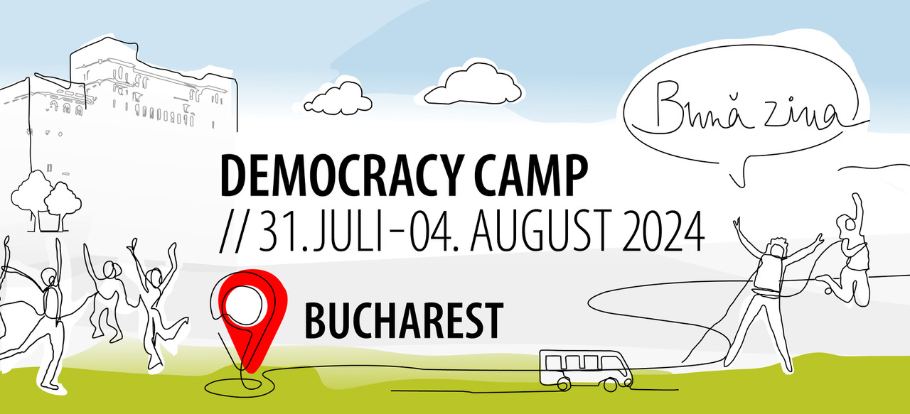 Democracy Camp banner