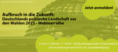 Aufbruch in die Zukunft, Webinar 1 banner. Photo courtesy of Teka77 from Getty Images, Canva Teams