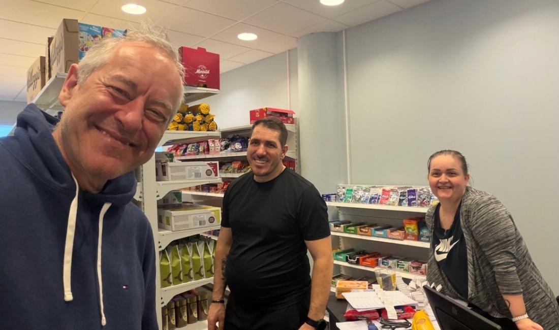 Bjarney Högnadóttir and her husband are opening the first grocery store after the evacuation