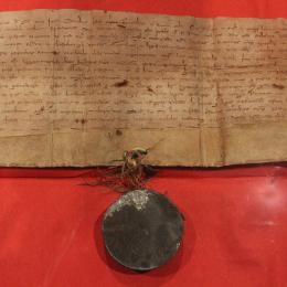 Town Charter of Flensburg, 1284 via Wikimedia. CC BY-SA 3.0, 