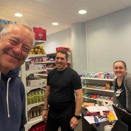 Bjarney Högnadóttir and her husband are opening the first grocery store after the evacuation